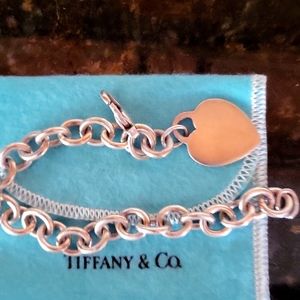 Tiffany heart chain bracelet